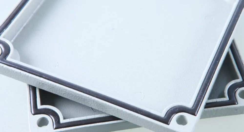 Metal case housing with foam gasket