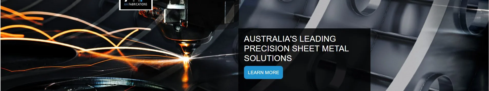 AH Fabrication workshop banner from their current site